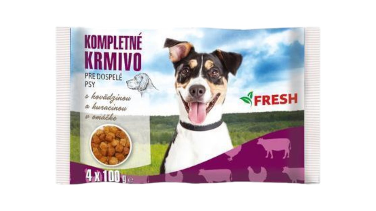 Fresh Hovädzie a kura, kapsičy pre psa, 4 x 100 g