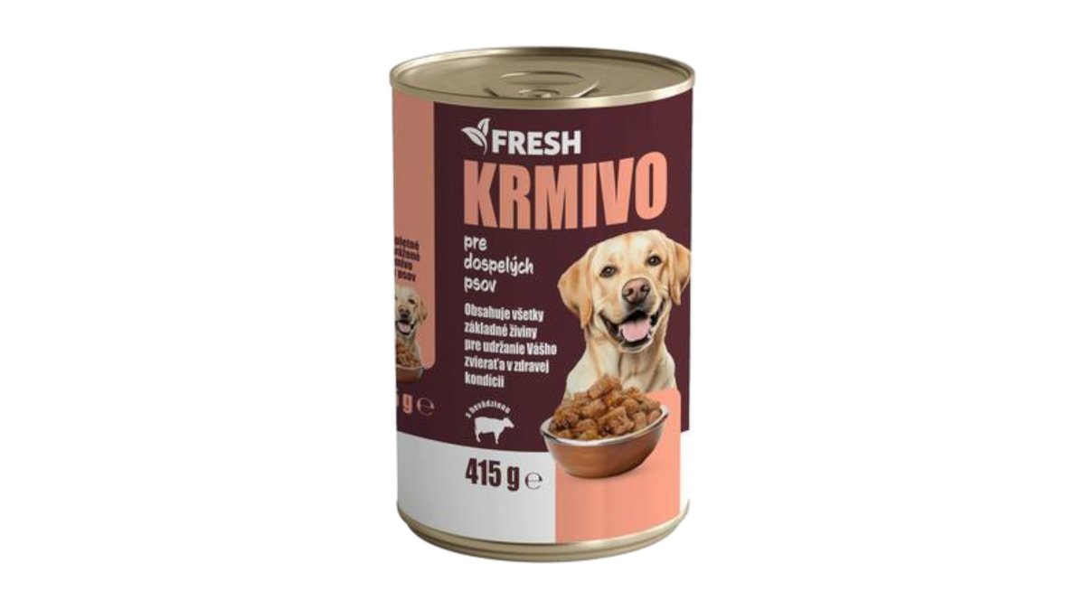 Fresh Hovädzie kúsky konzerva pre psov, 415 g