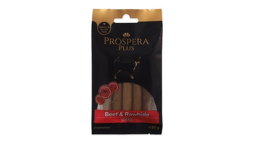 Prospera Plus Snack Beef and rawhide stick 5pcs 7,5cm