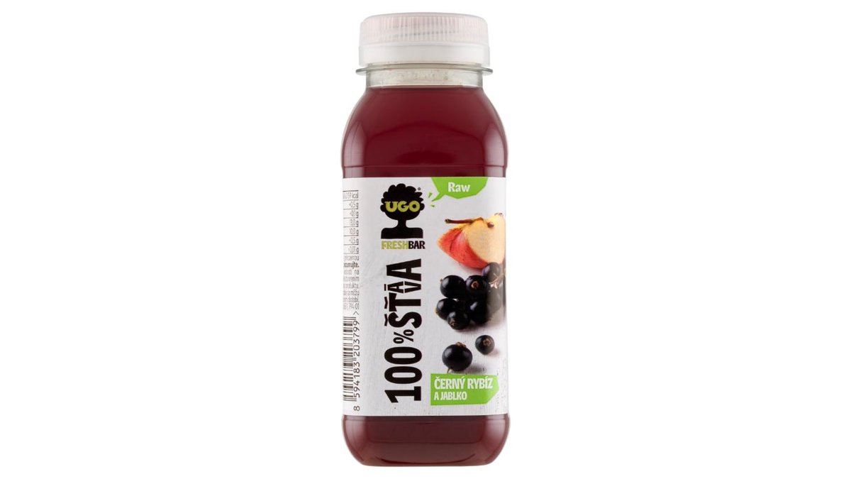 🧊 Ugo 100% Šťáva rybíz, jablko, 250 ml