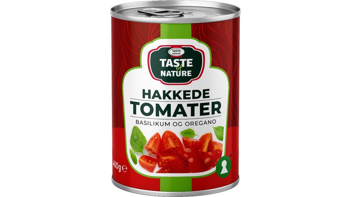 Ton hak. tomater m/urter 400 g