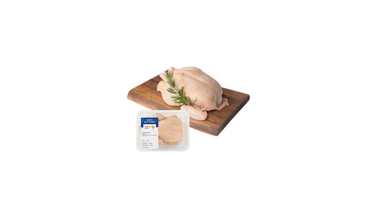 CHUTE SLOVENSKA Kurča bez drobkov chladené (cca 1600g)