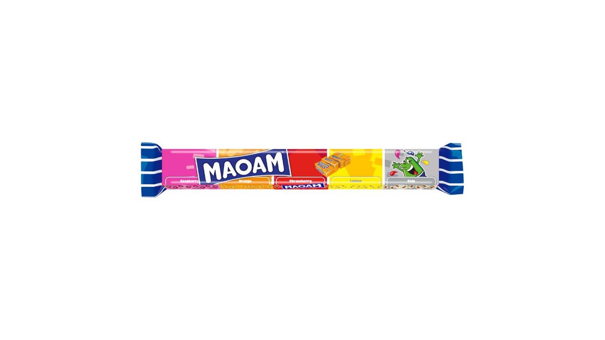 Maoam Bloxx karamely s příchutěmi ovocnými a kolovou 110g