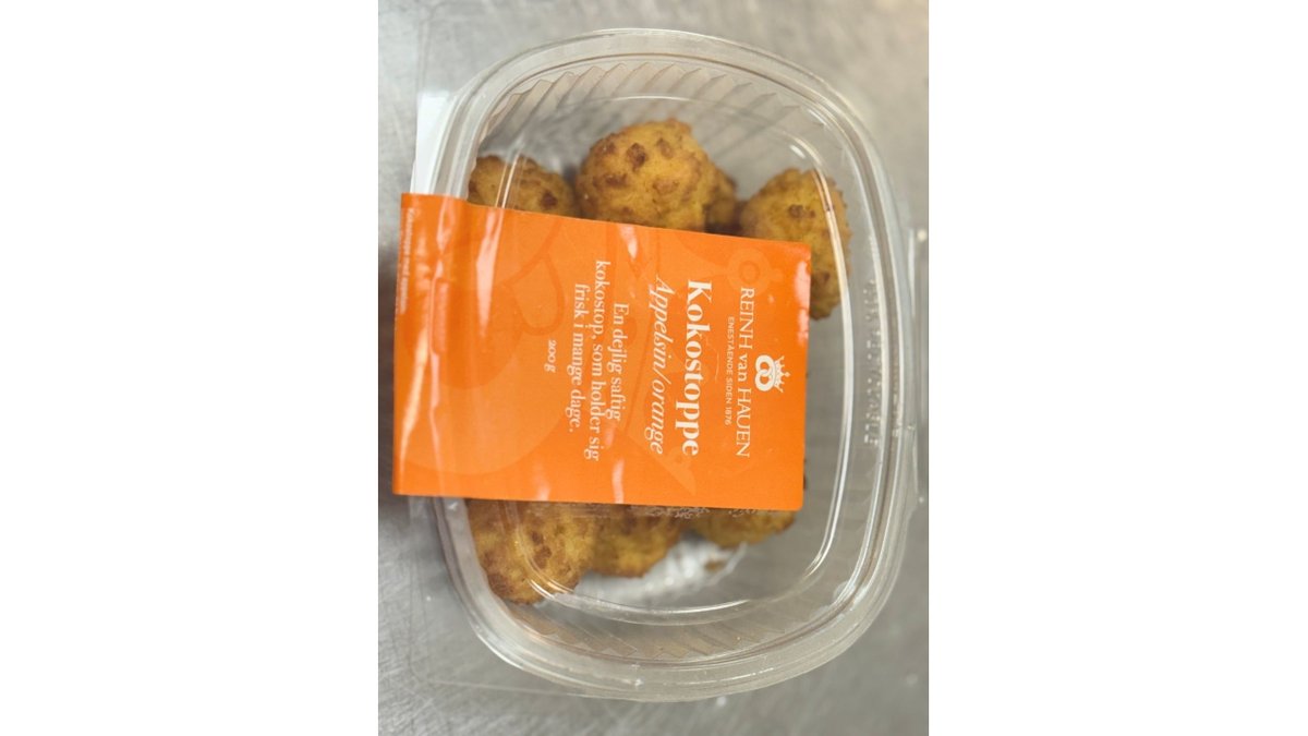 Kokostoppe m orange 200 g