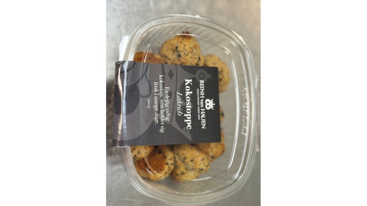 Kokostoppe m lakrids 200 g