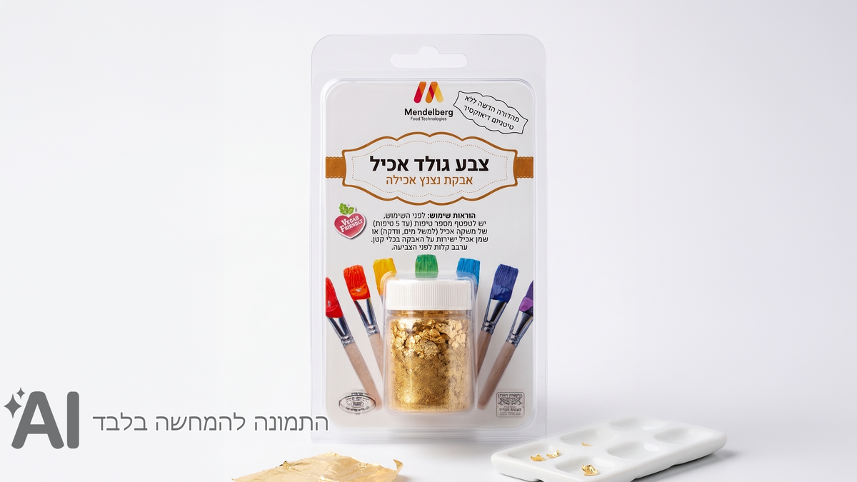 צבע גואש אכיל| זהב