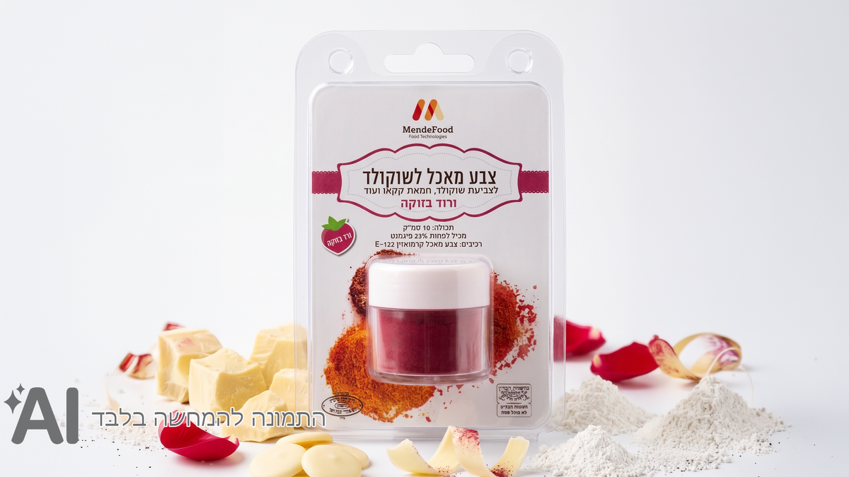 צבע מאכל אבקה לשוקולד  |  ורוד בזוקה