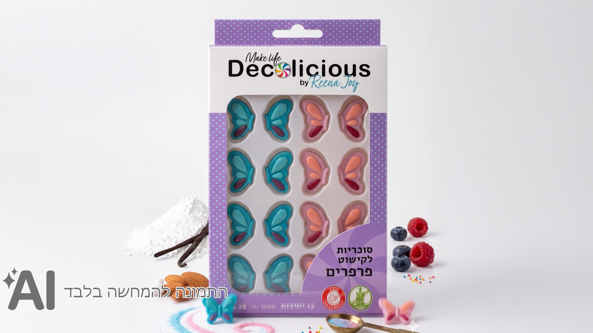 סוכריות לקישוט פרפרים