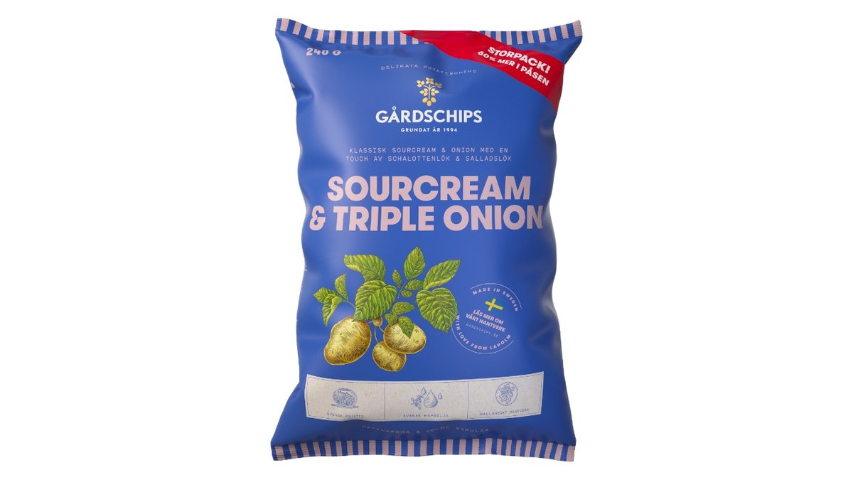 Gårdchips SC triple onion 240 g 240 g