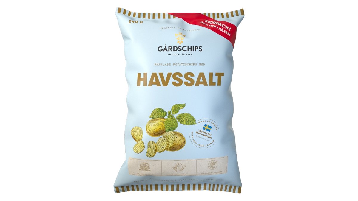 Gårdchips havsalt 240 g 240 g