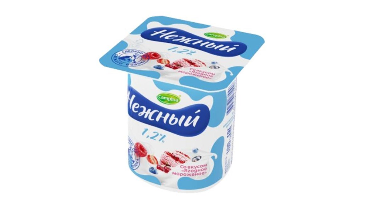 Йогуртный продукт Campina ягодное мороженое 1,2% 100 г
