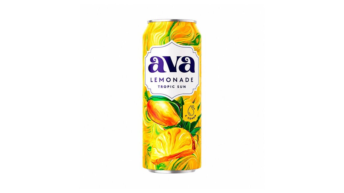 Лимонад ava tropic sun 0,45л ж/б