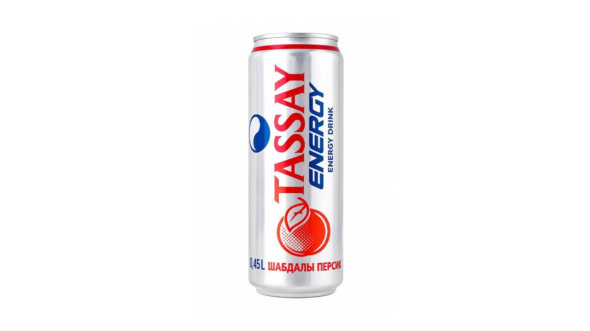 Напиток энергетический Tassay Energy персик 0,45 л