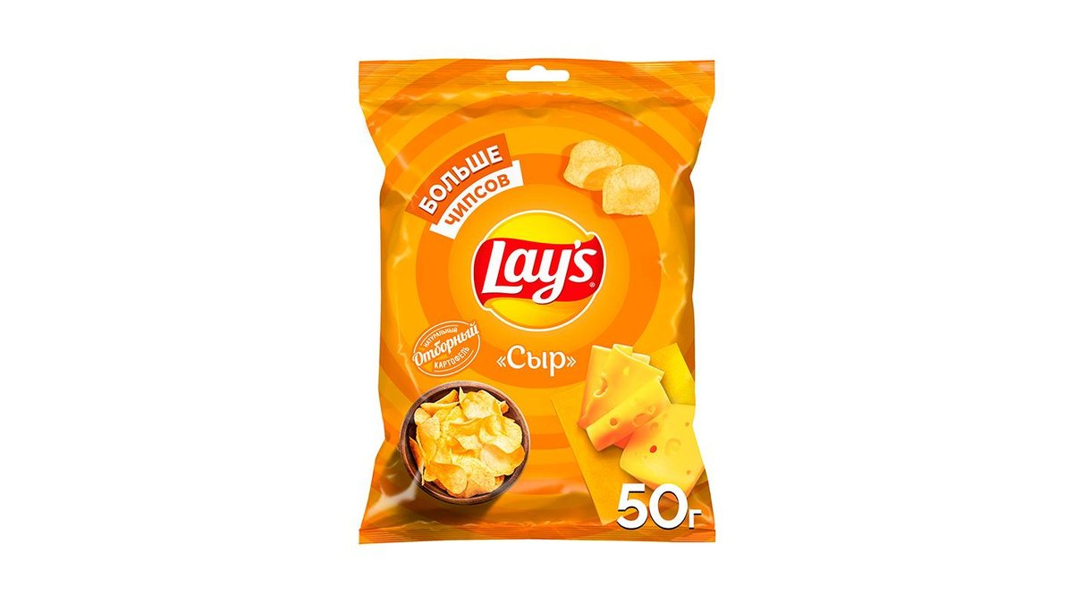 Чипсы картофельные Lays Сыр 50 г