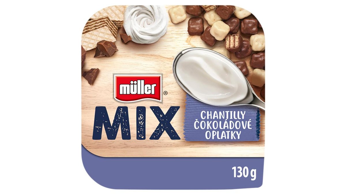 Müller Mix Choco Waffles jogurt 130g