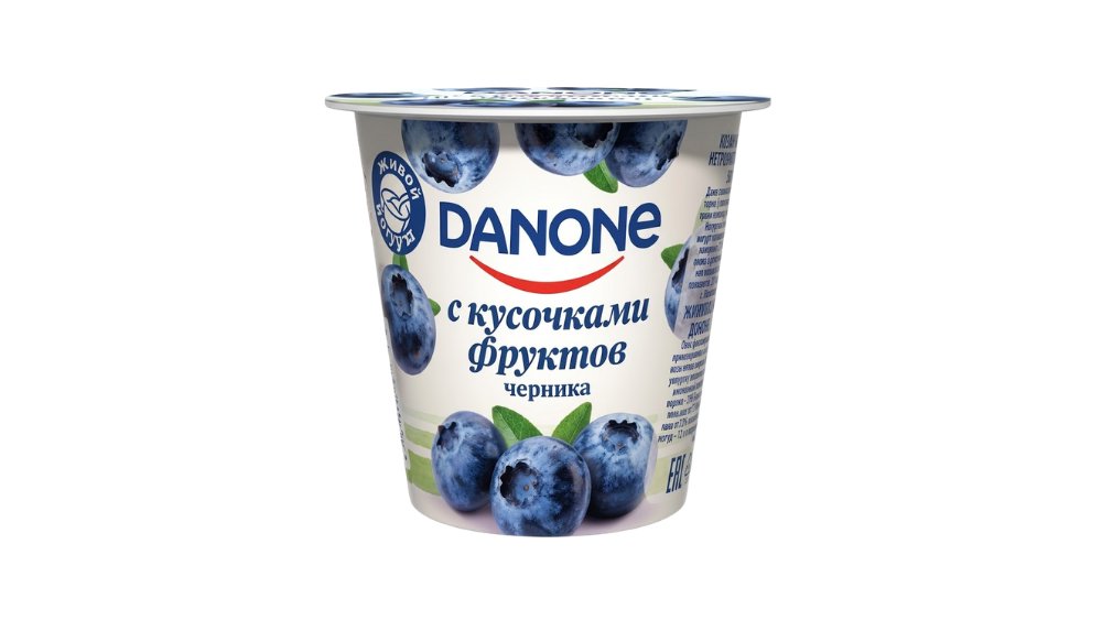 Йогурт Danone 2,5% со вкусом черники 110 г