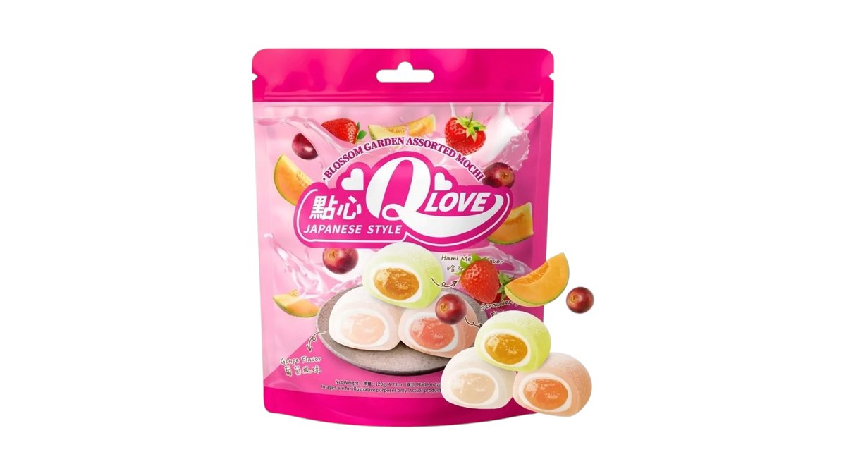 qlove blossom garden assorted mochi 120g