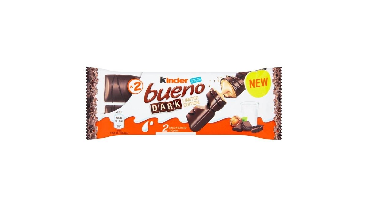 Tyčinka Kinder Bueno v hořké čokoládě