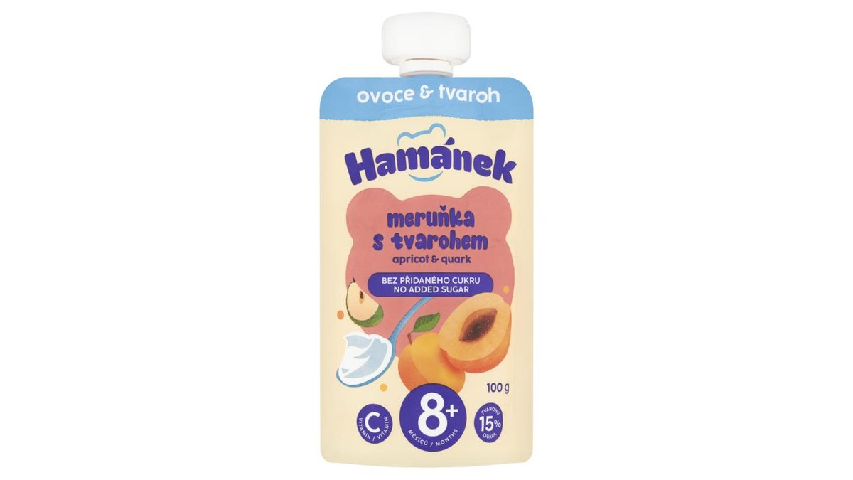 Hamánek Meruňka s tvarohem 100g