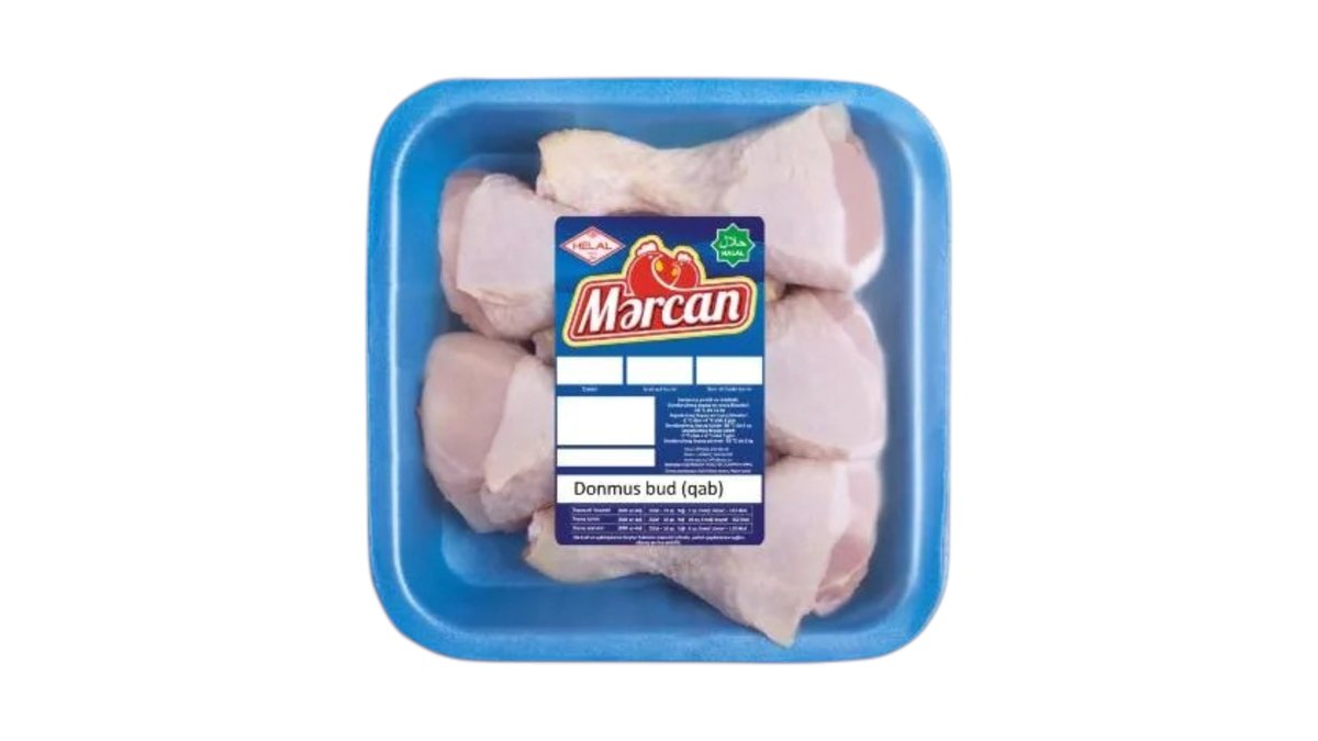 Mərcan Donmuş Toyuq Budu Qabda kq 3619