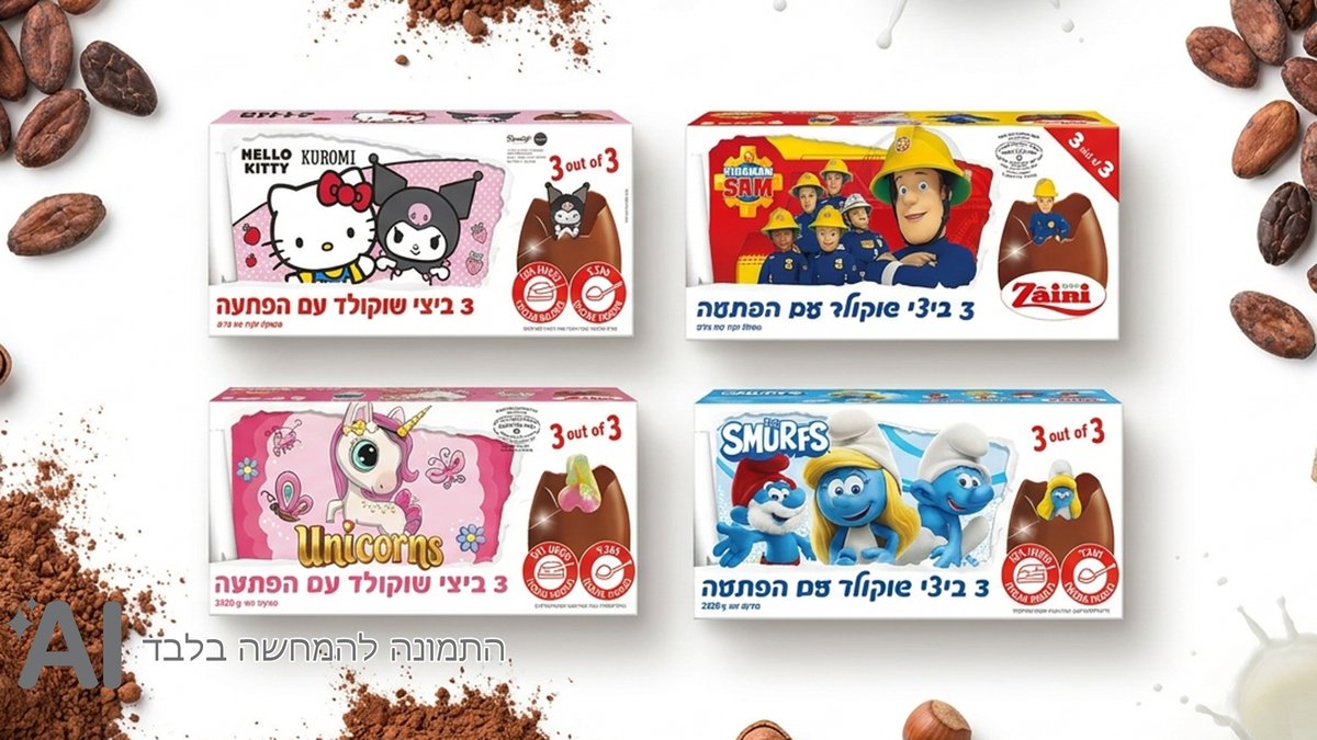 3 ביצי שוקולד עם הפתעה סמי הכבאי