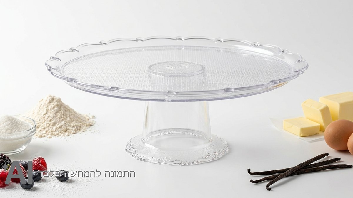 מעמד לעוגה שקוף