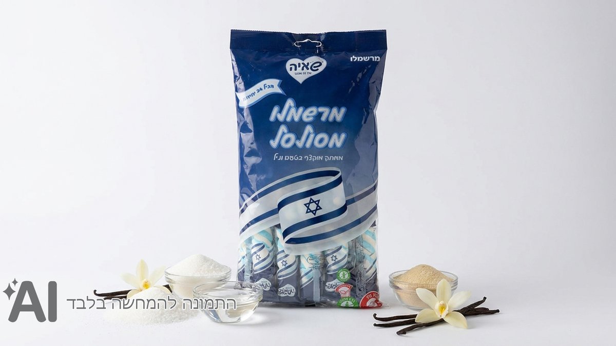 מרשמלו מסולסל בטעם וניל