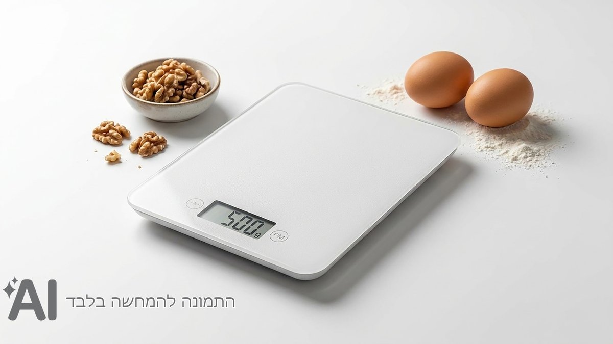 משקל מטבח דיגיטלי מזכוכית