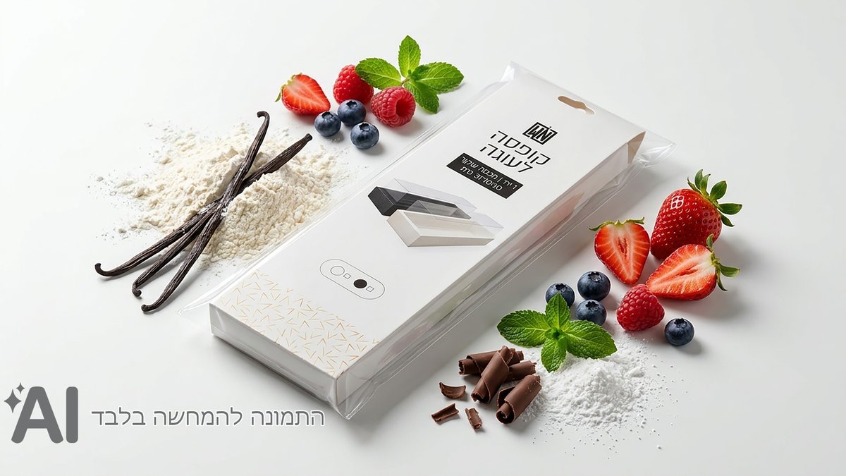 קופסא לעוגה עם מכסה שקוף