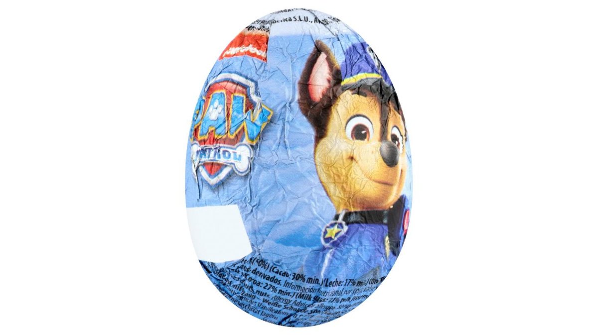 Nickelodeon Paw Patrol vejce z bílé čokolády s překvapením 20g
