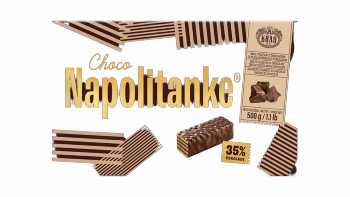 Napolitanke Me Qokollade 500Gr