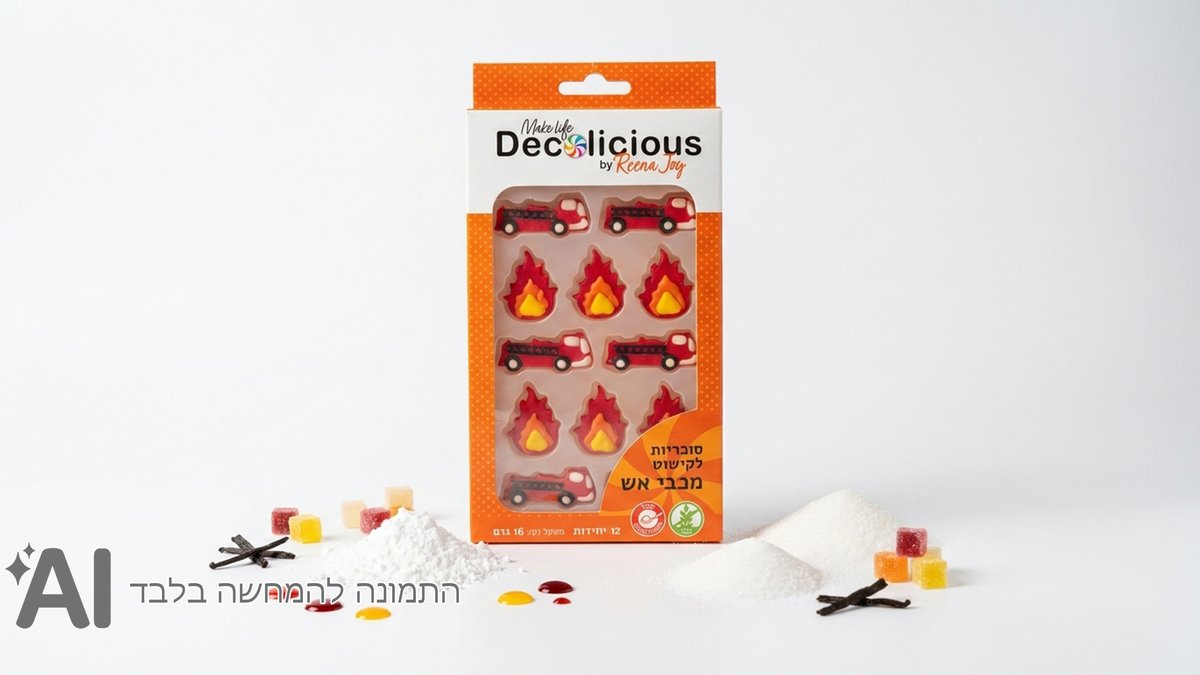 סוכריות לקישוט מכבי אש