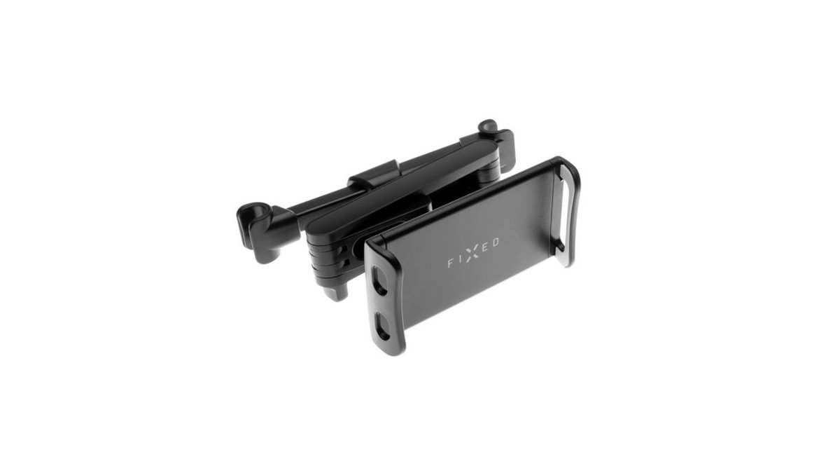 FIXED Univerzální držák pro tablety Tab Passenger 2 s uchycením do opěrky hlavy a s nastavitelným ramenem, černý, 1 ks