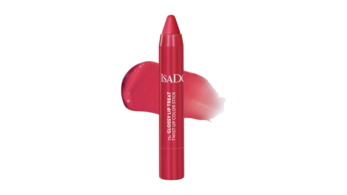 Lipgloss Treat Twist Up Color Stick 12 Rhubarb Red, Isadora 3 g