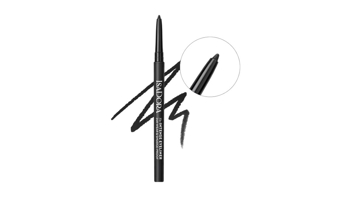 The Intense Eyeliner 24H Wear & Smudge-proof 60 Intense Black, Isadora 1 g