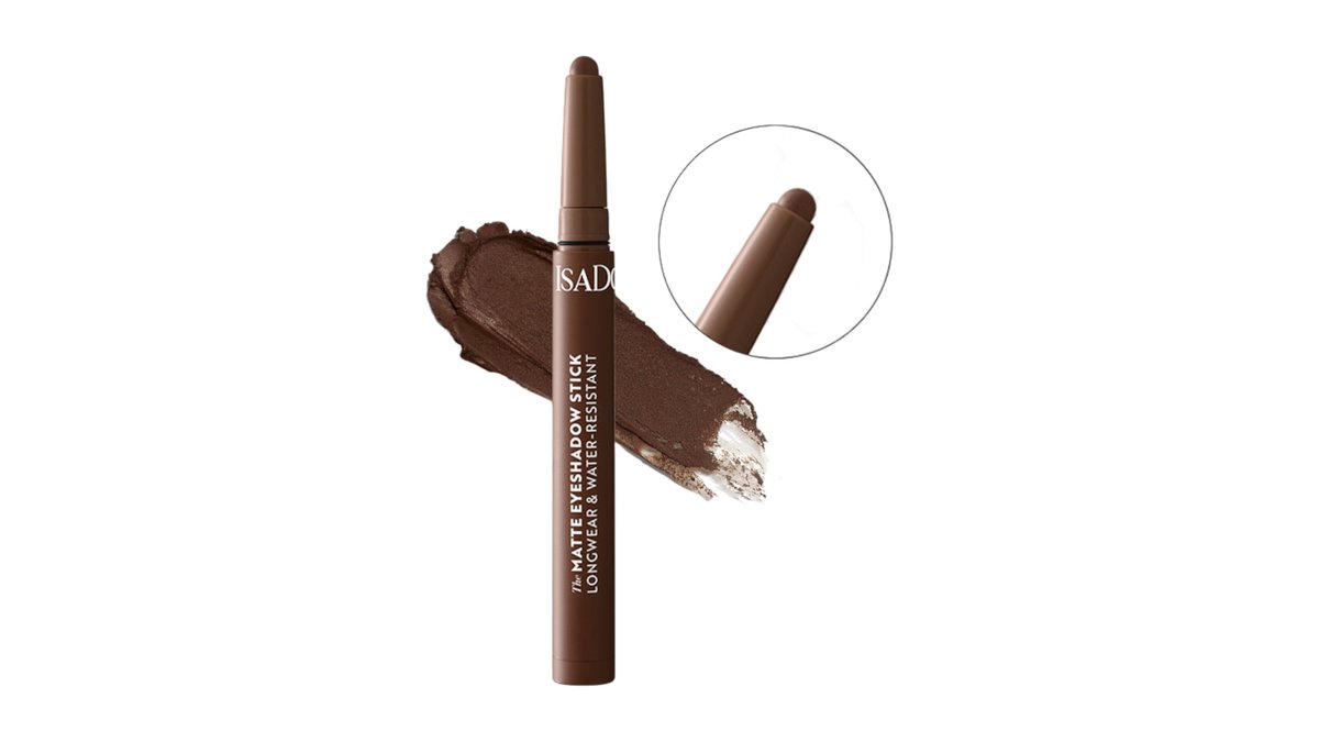 The Matte Eyeshadow Stick Longwear & Water-Resistant 62 True Brown, Isadora 1 g