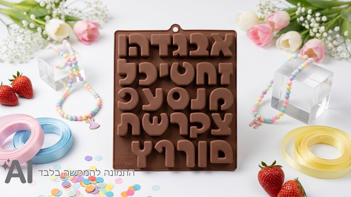 תבנית סיליקון אותיות עומדות עברית , דגם שירי 5 ס