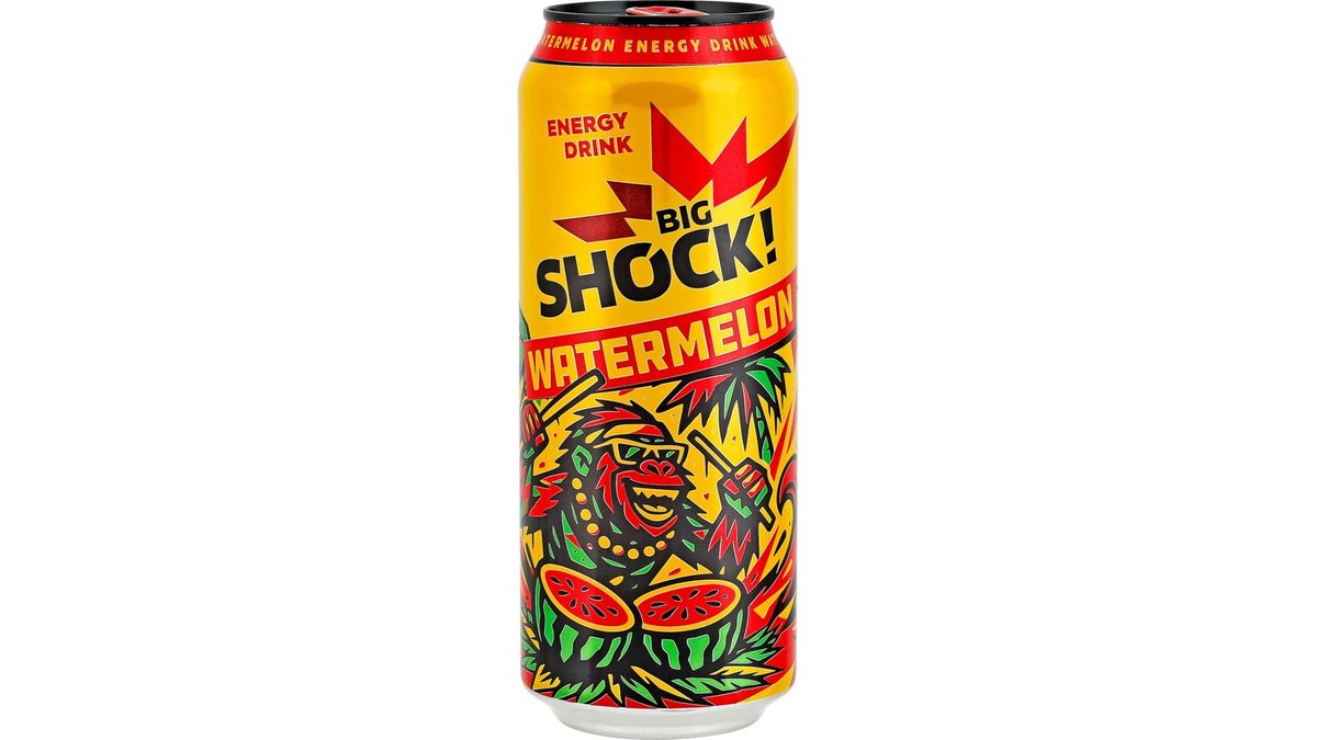 Big Shock! Energetický nápoj s př. vodn. melounu 0,5 l