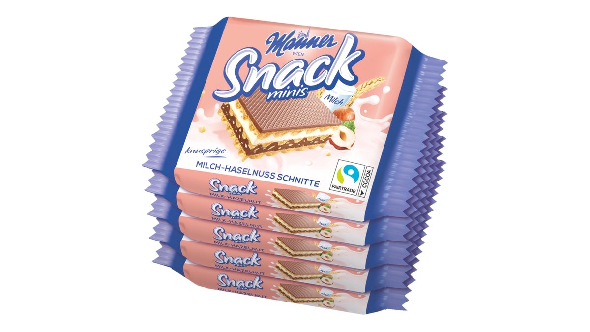 Manner Snack oplatky s mléčno-oříškovým krémem
