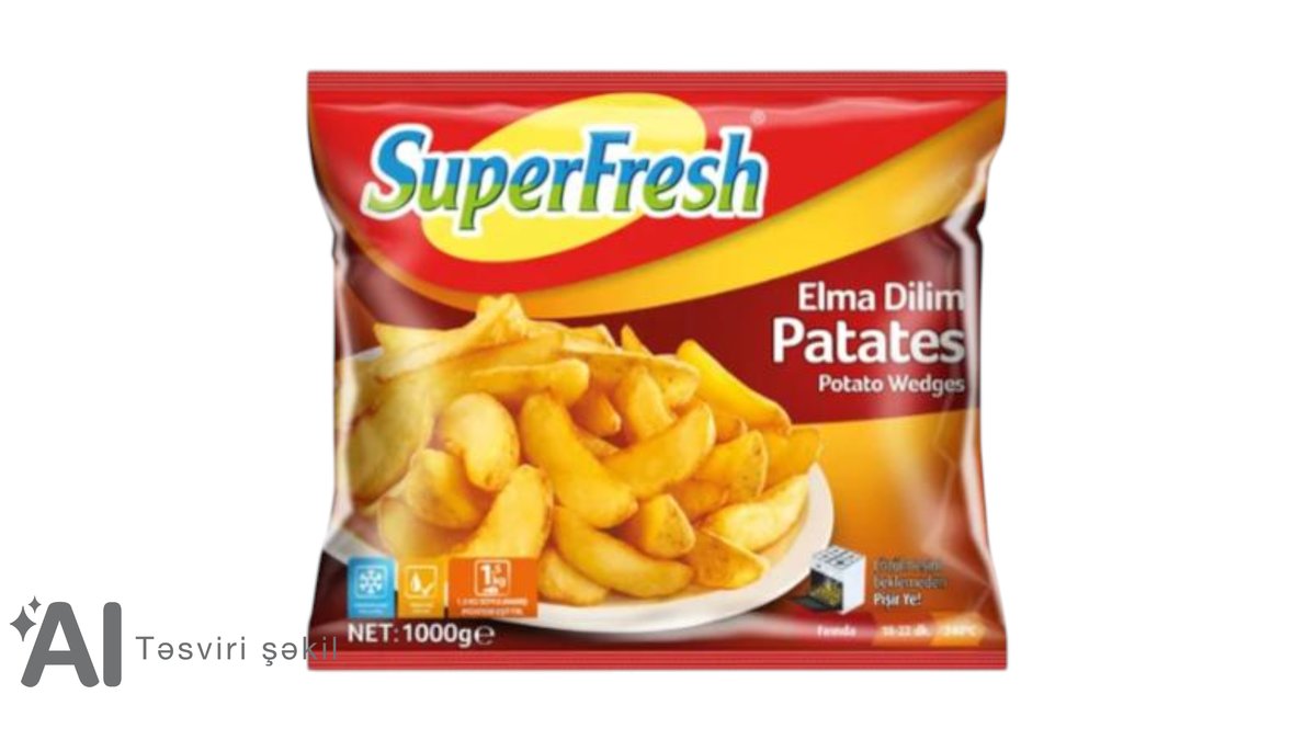 Superfresh Kartof Alma Dilimli 1000 qr