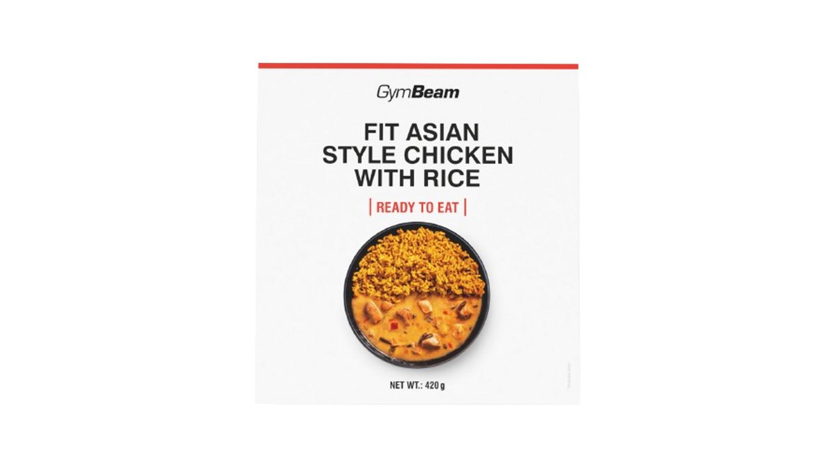 GymBeam FIT Kuřecí s rýží na asijský způsob Ready to eat 420 g