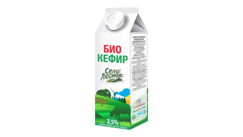 Биокефир Село Лесное 2,5% 900 мл