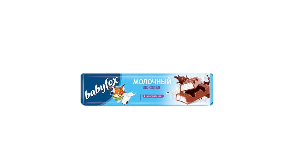 Шоколад BABYFOX Молочный с молочной начинкой 45г