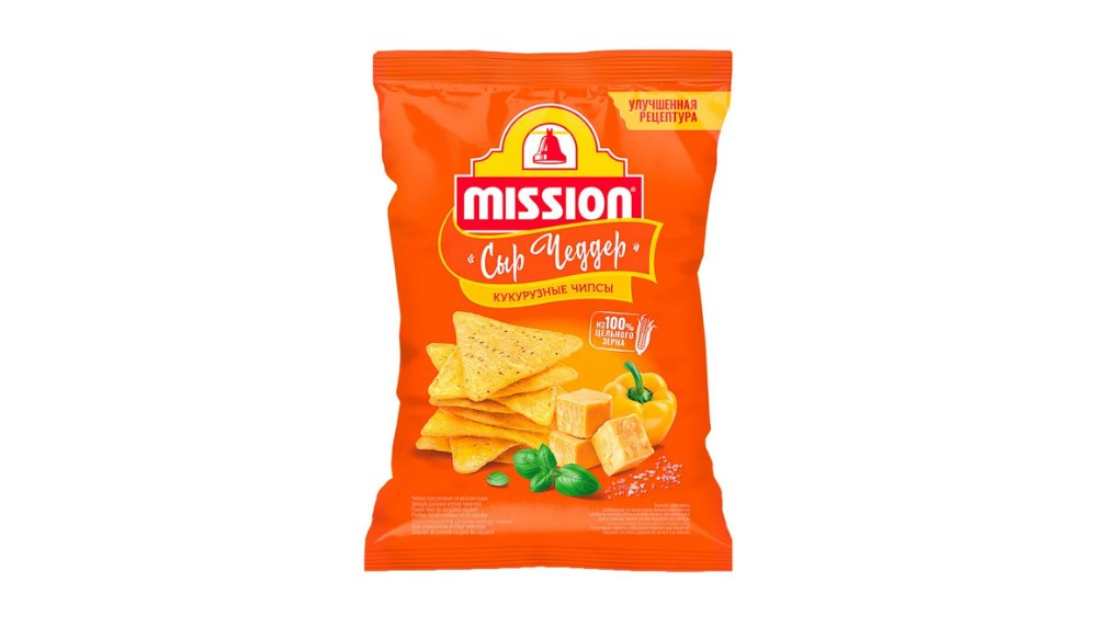 Чипсы MISSION Кукурузные Сыр Чеддер 150г
