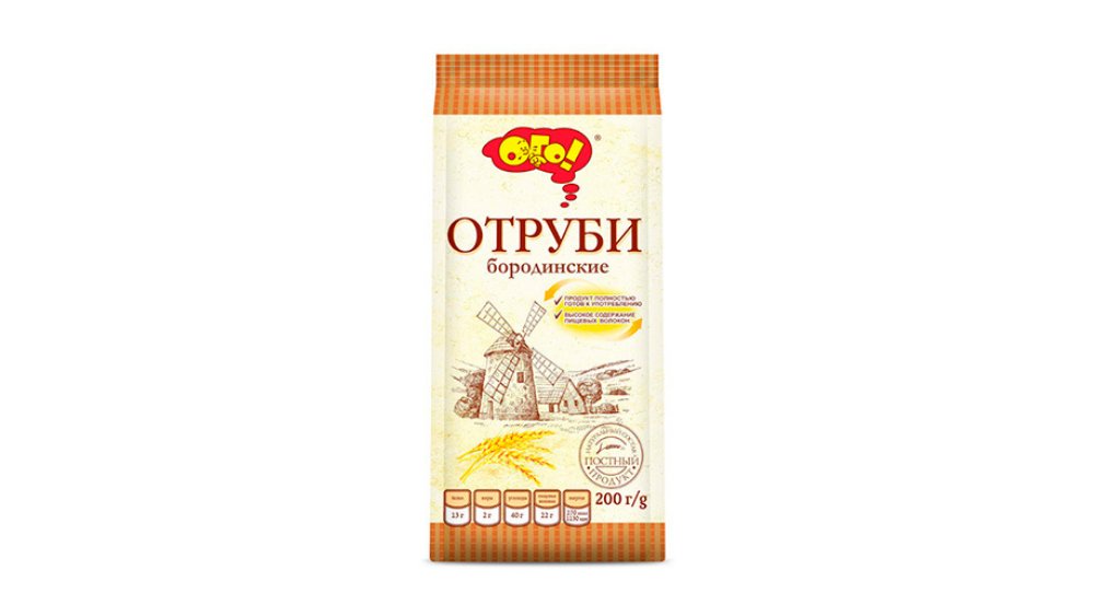 Отруби ОГО Бородинские 200г