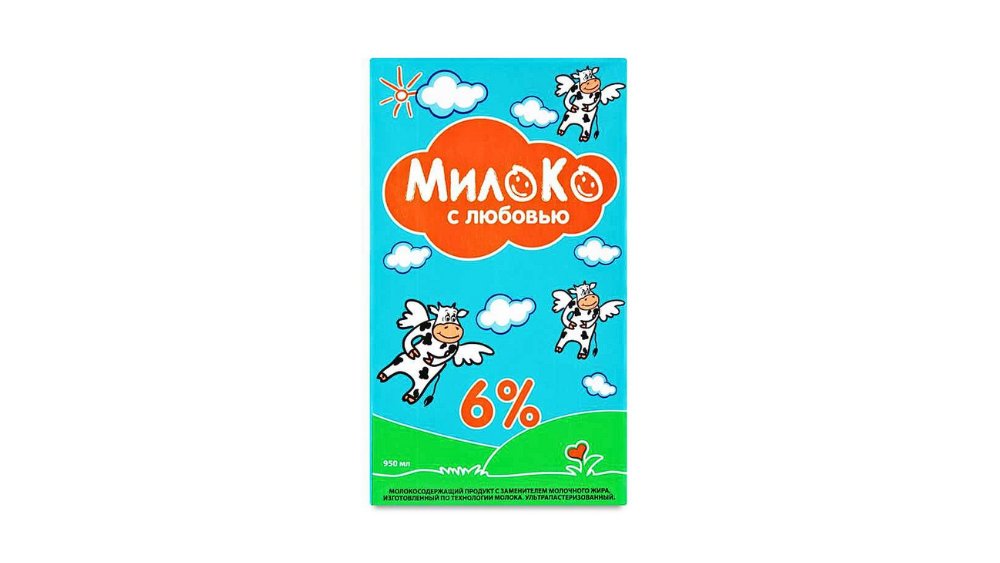 Молоко Милоко ультрапастеризованное 6% 950 мл