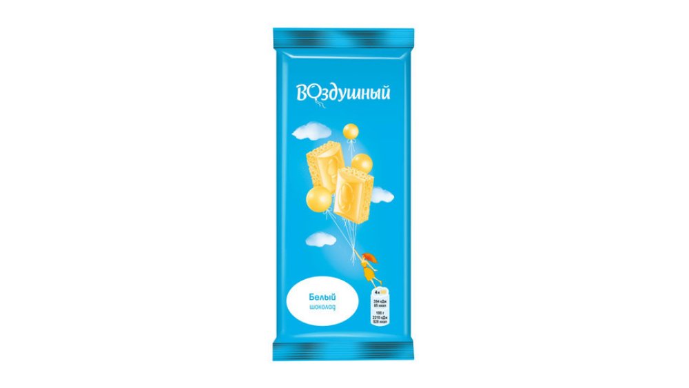 Шоколад ВОЗДУШНЫЙ Белый пористый 80г м/у