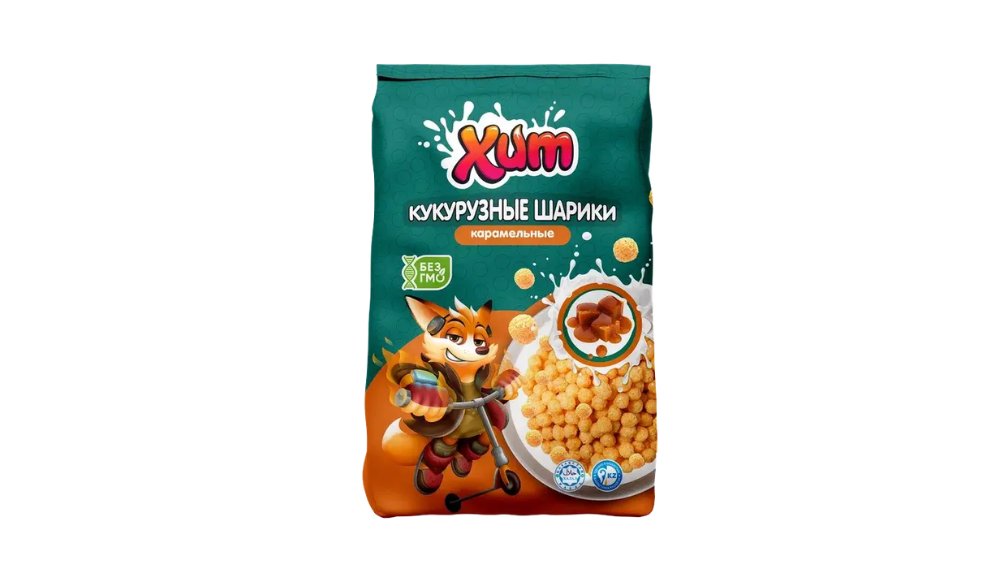 Завтрак ХИТ Фигурный Шарики карамельные 200г