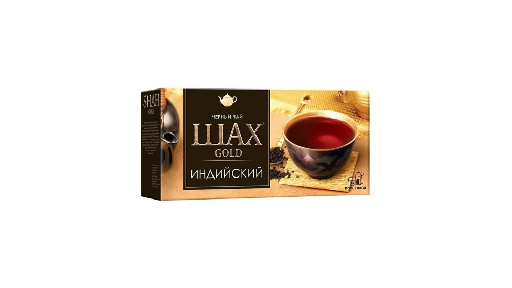 Чай Шах Gold индийский черный 25 пакетиков