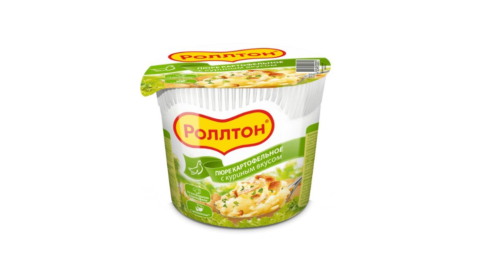 Пюре РОЛЛТОН Картофельное С куриным вкусом 40г п/у